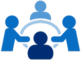 icon of four people at a roundtable